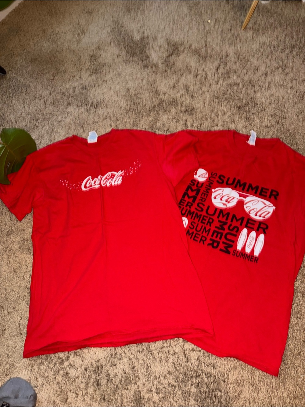 Coca Cola Red Kids' Summer Graphic Tees - Twin Pack